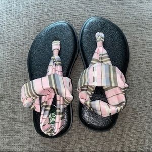 Sanuk sandals.